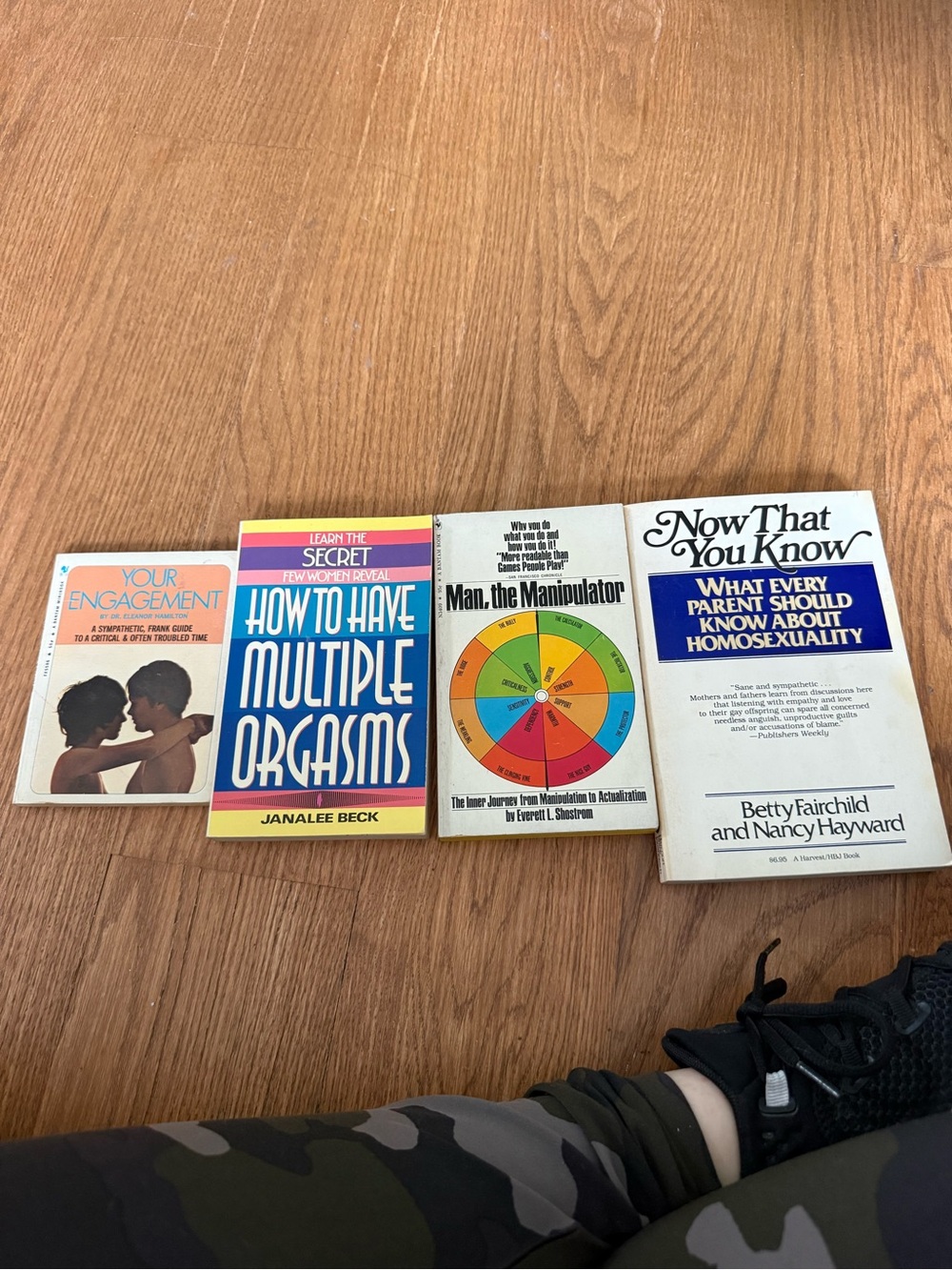 Set of 4 vintage books - dating / relationships / sexuality